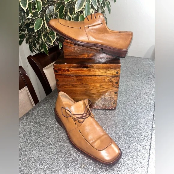 City Slicker Dress Shoes Caiman Lace-Up Dress Shoe - Brandy – City Slicker Detroit main image 4